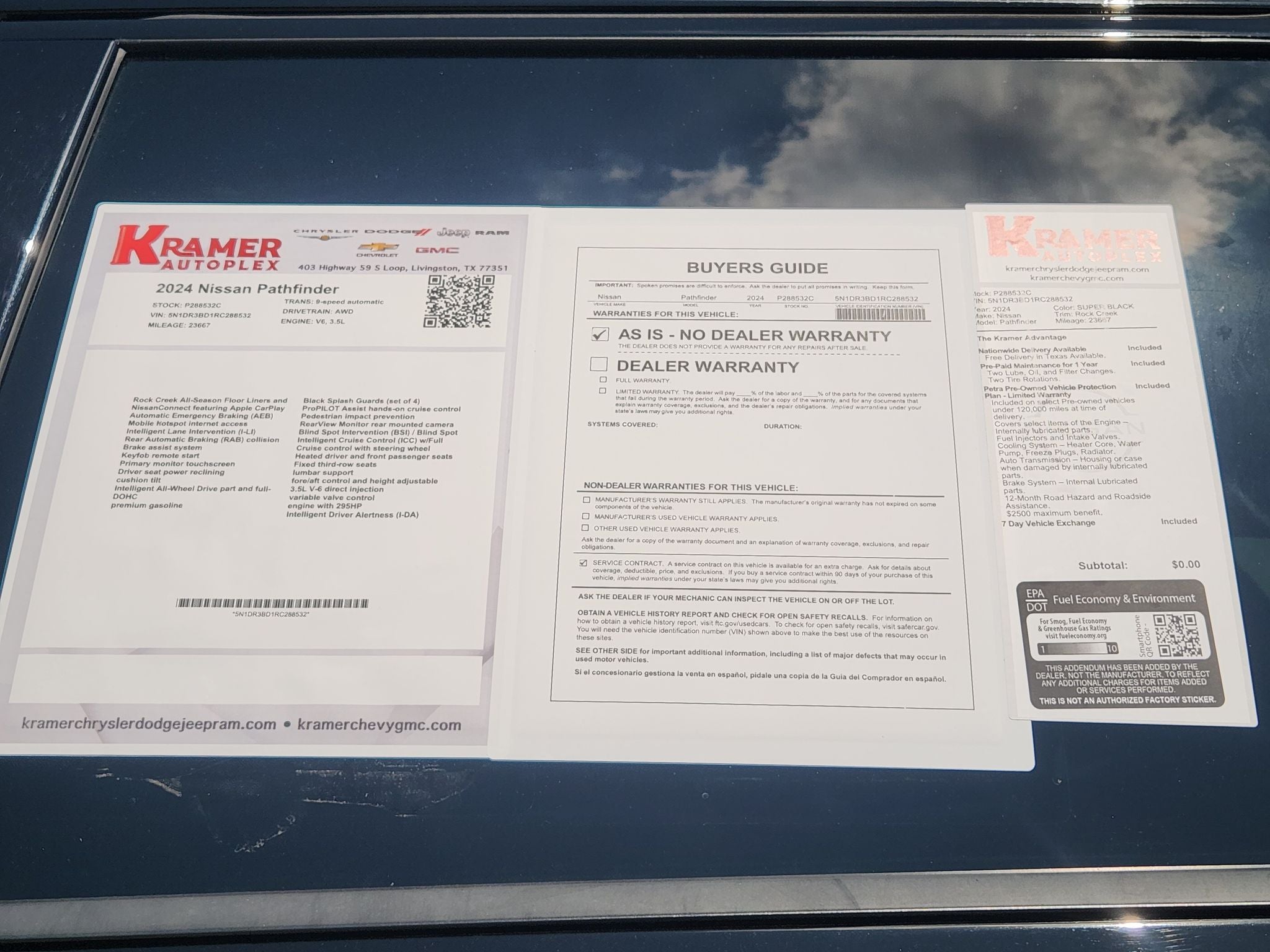 2024 Nissan Pathfinder Rock Creek