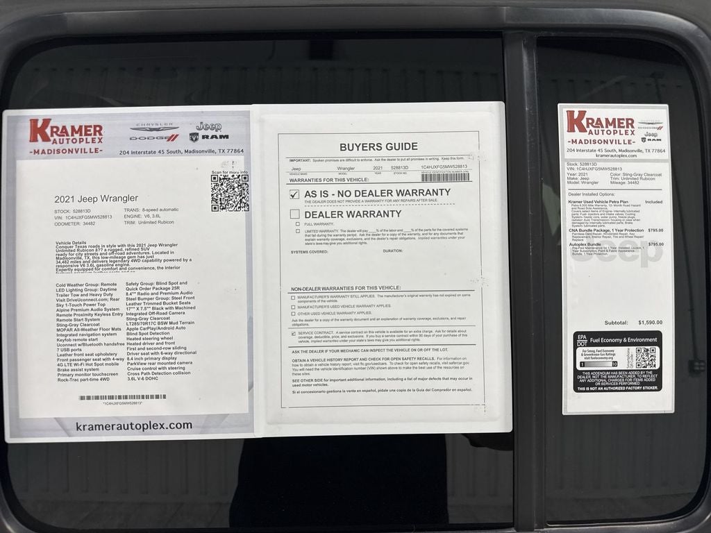 2021 Jeep Wrangler Unlimited Rubicon 4x4