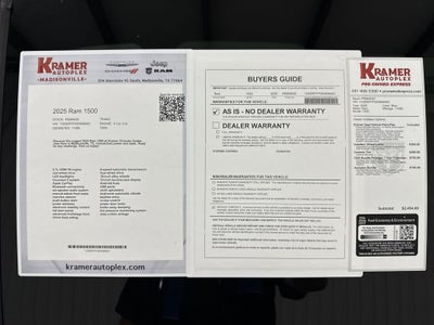 2025 RAM 1500 Lone Star Crew Cab 4x4 5'7' Box