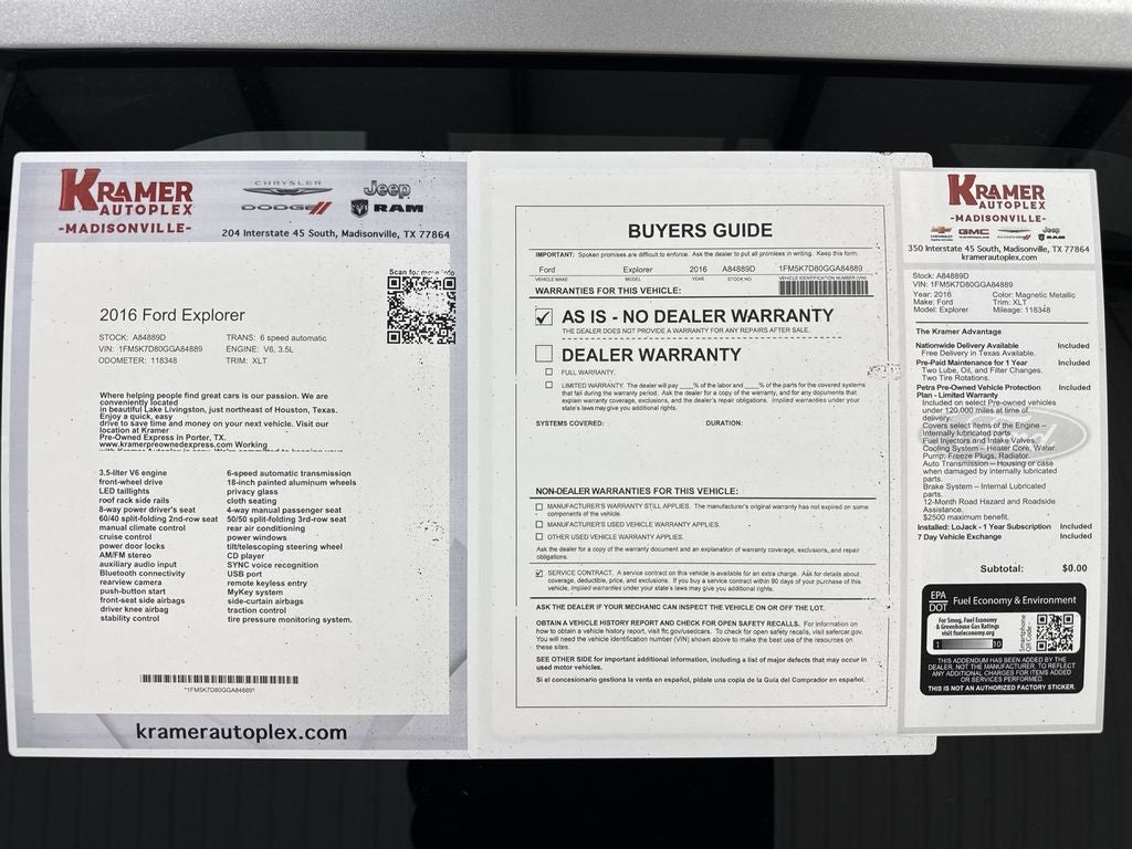 2016 Ford Explorer XLT