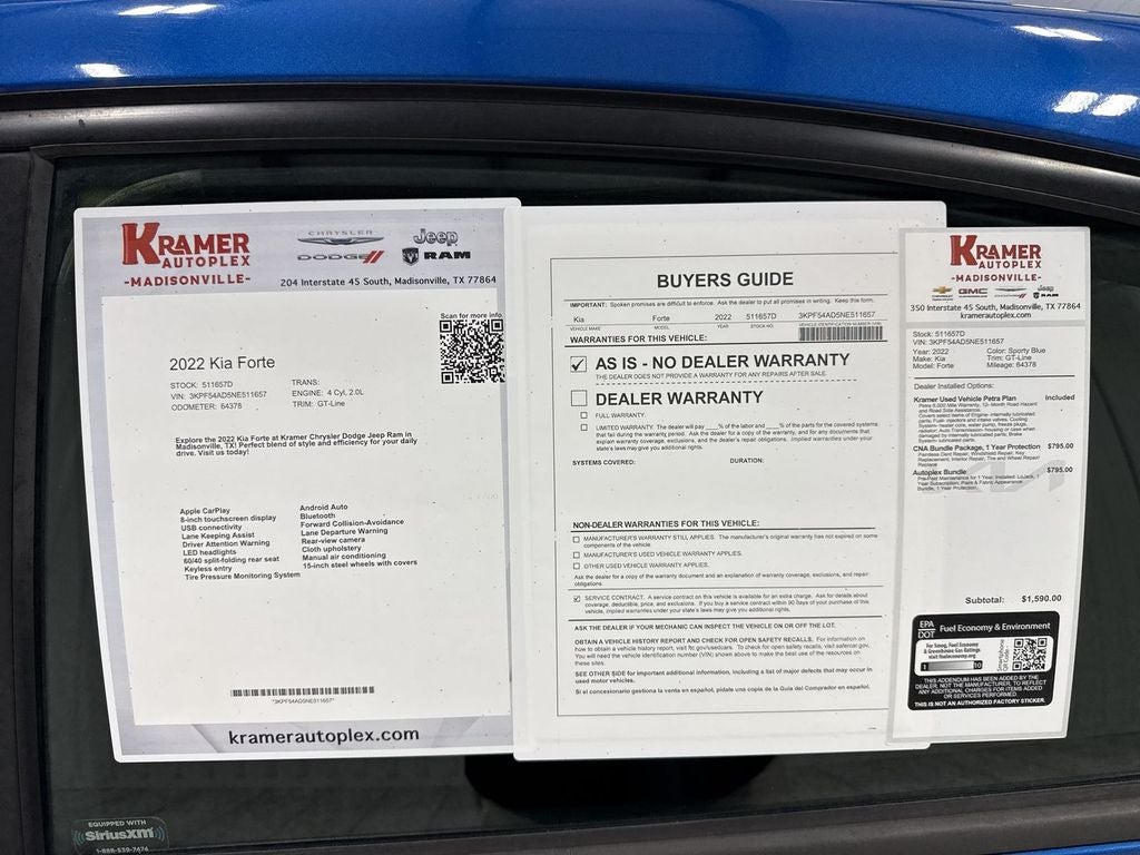 2022 Kia Forte GT-Line