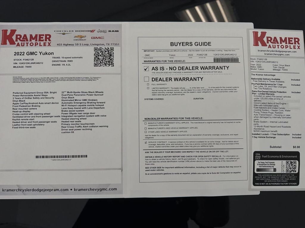 2022 GMC Yukon Denali