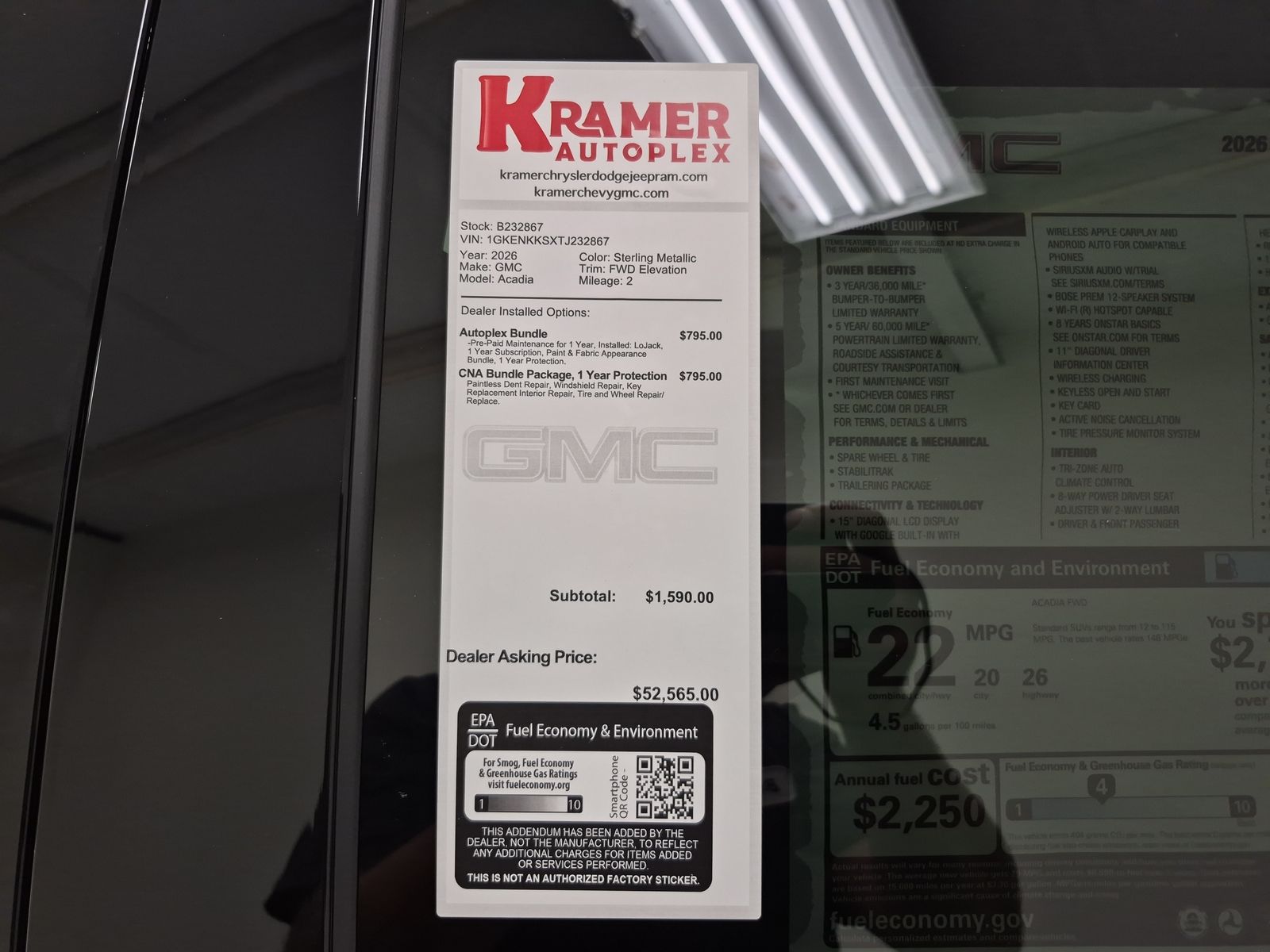 2026 GMC Acadia Elevation