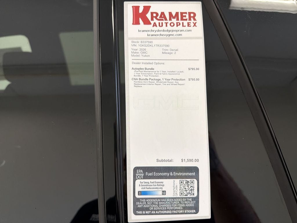 2026 GMC Yukon Denali