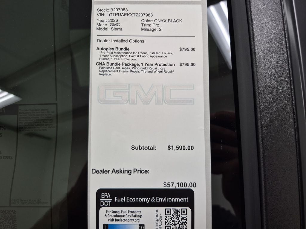 2026 GMC Sierra 1500 Pro