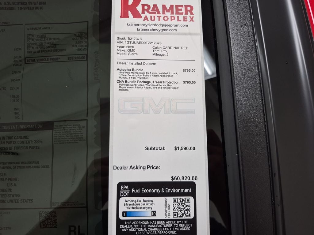 2026 GMC Sierra 1500 Pro