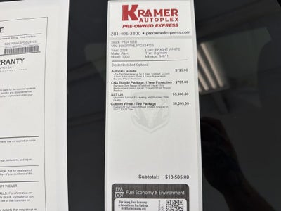 2023 RAM 3500 Big Horn Crew Cab 4x4 8' Box