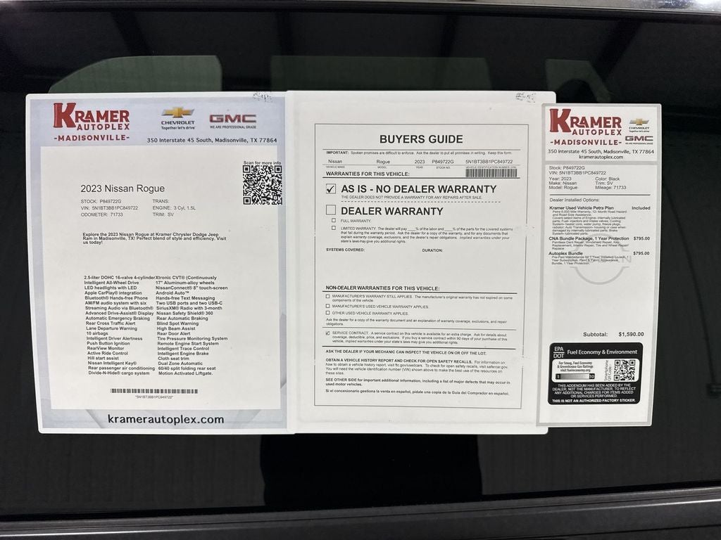 2023 Nissan Rogue SV Intelligent AWD