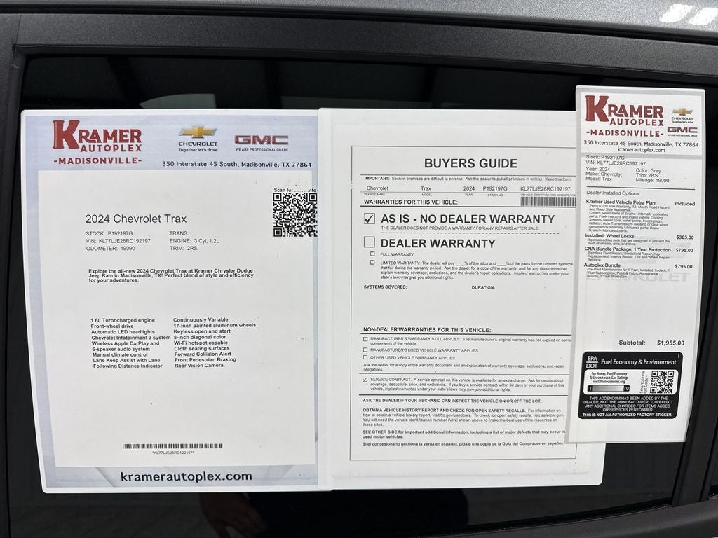 2024 Chevrolet Trax 2RS