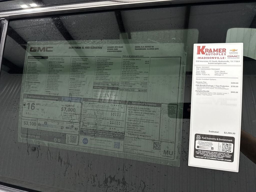 2026 GMC Yukon XL Elevation