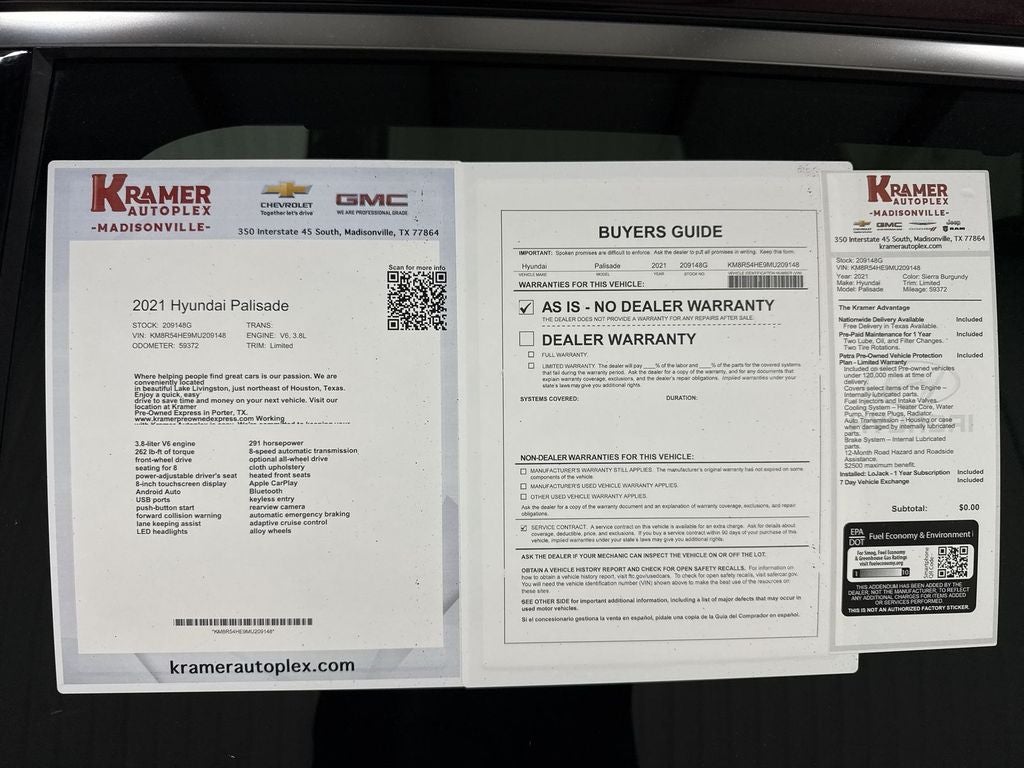2021 Hyundai Palisade Limited